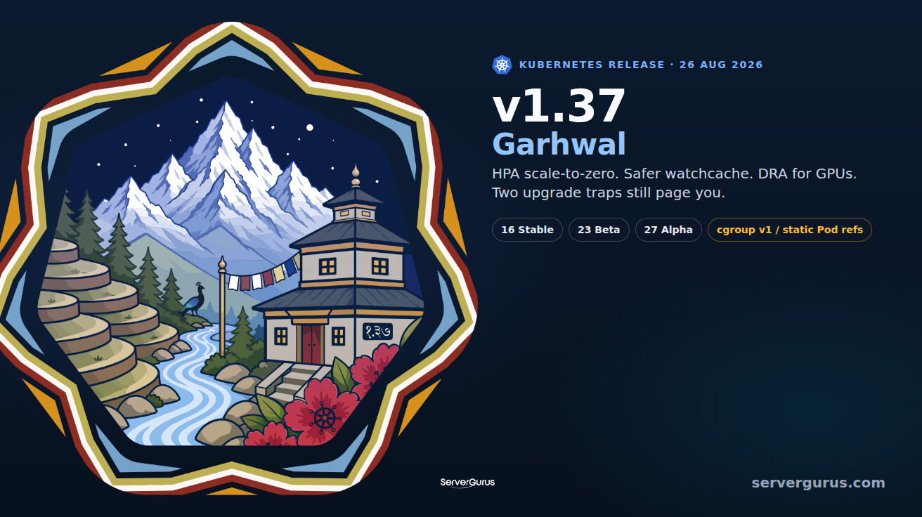 Kubernetes 1.37 Garhwal: what cluster operators should change first